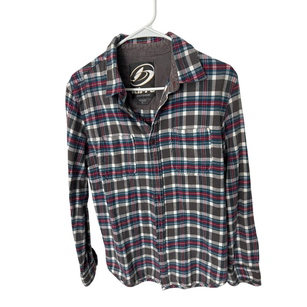 Kira M striped flannel shirt size medium